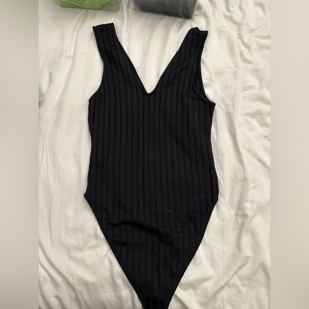 Deep V Neck Bodysuit